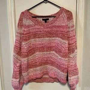 Banana Republic cropped pink pullover